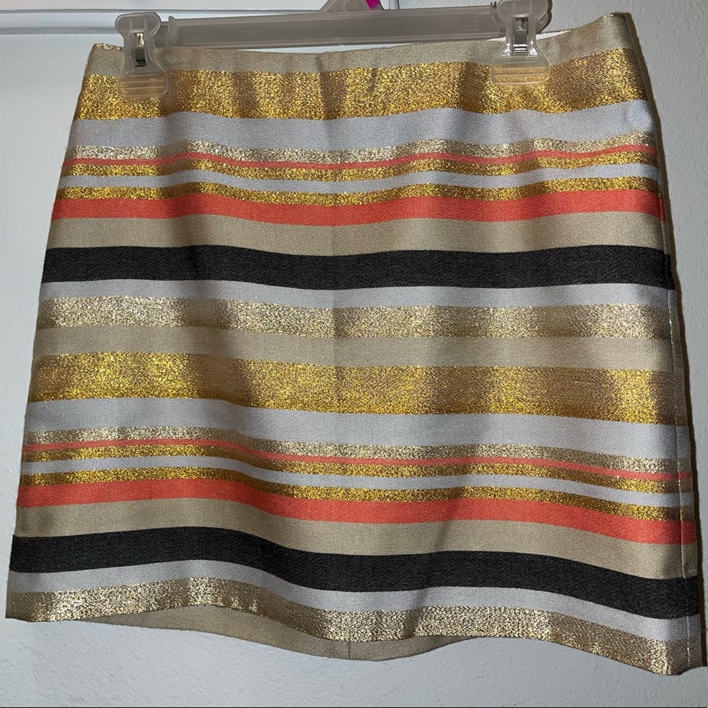 J. Crew Stripped Mini Skirt. Size 4.